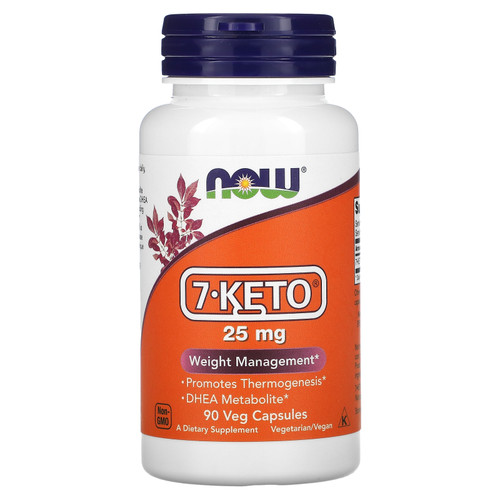 Now Foods  7-KETO  25 mg  90 Veg Capsules