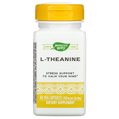 Enzymatic Therapy  L-Theanine  60 Veg Capsules