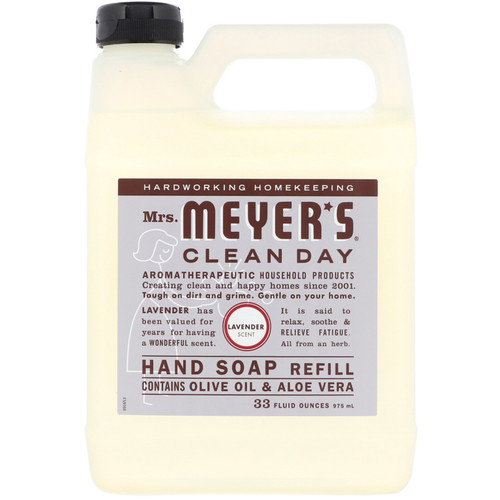 Mrs. Meyers Clean Day  Liquid Hand Soap Refill  Lavender Scent  33 fl oz (975 ml)