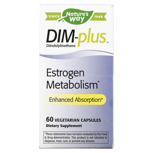 Nature's Way  DIM-Plus  Estrogen Metabolism  60 Vegetarian Capsules