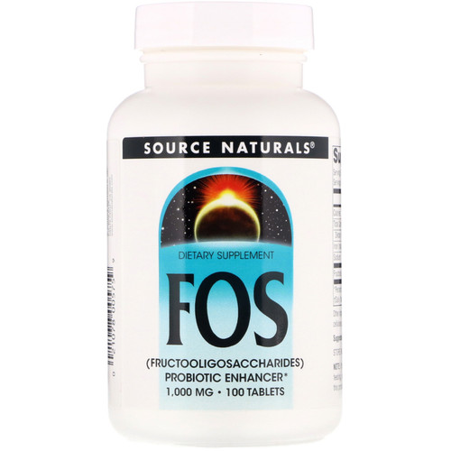 Source Naturals  FOS  1 000 mg  100 Tablets