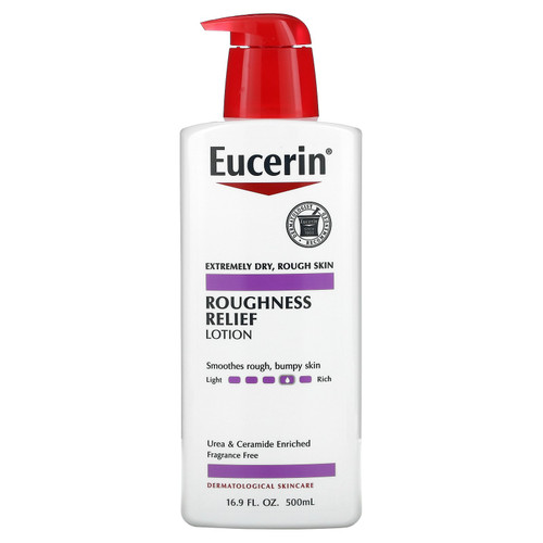 Eucerin  Roughness Relief Lotion  Fragrance Free  16.9 fl oz (500 ml)