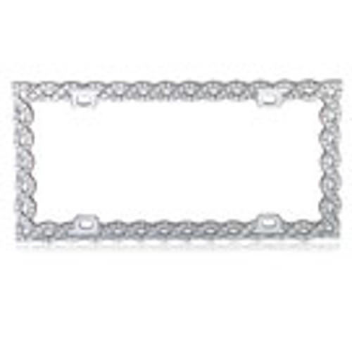 MYBAT Braided Diamond License Plate Frame