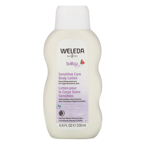 Weleda  Baby  Sensitive Care Body Lotion  White Mallow Extracts  6.8 fl oz (200 ml)