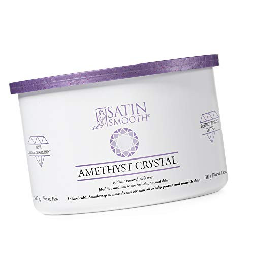 Satin Smooth Amethyst Crystal Hair Removal Wax 14oz.