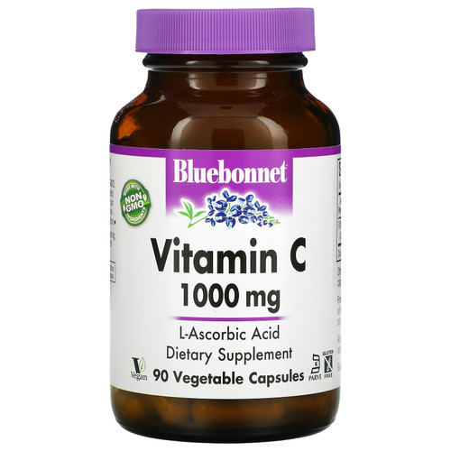 Bluebonnet Nutrition  Vitamin C  1 000 mg  90 Vegetable Capsules