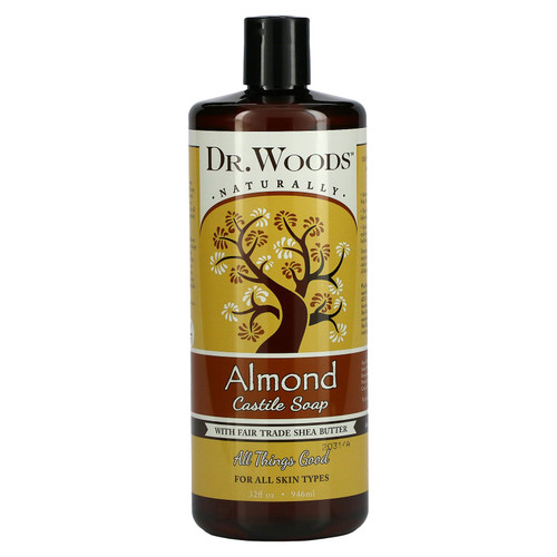 Dr. Woods  Almond Castile Soap with Fair Trade Shea Butter  32 fl oz (946 ml)