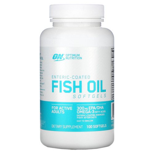 Optimum Nutrition  Enteric-Coated Fish Oil  100 Softgels