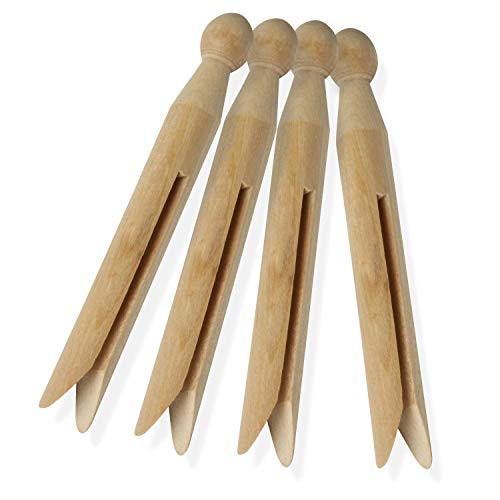 Honey-Can-Do Round Wooden Clothespins  100 Pack