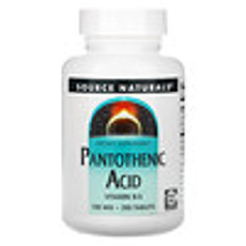 Source Naturals  Pantothenic Acid  100 mg  250 Tablets