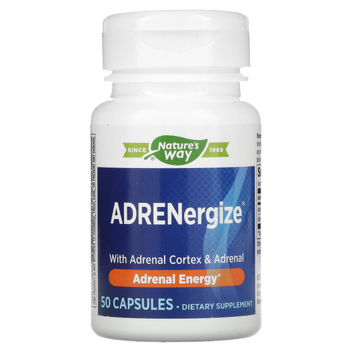 Enzymatic Therapy  ADRENergize  Adrenal Energy  50 Capsules