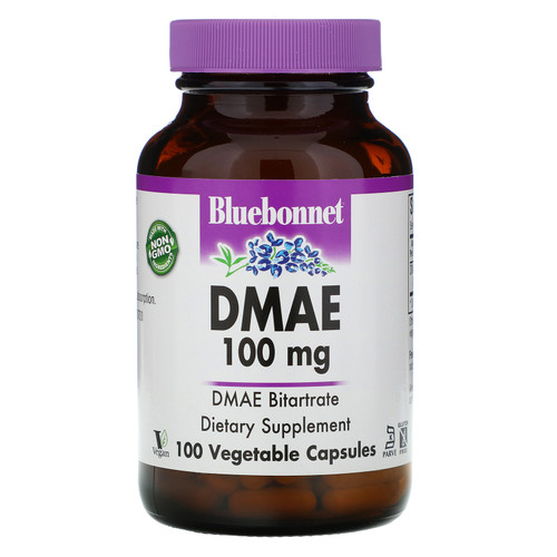 Bluebonnet Nutrition  DMAE  100 mg  100 Vegetable Capsules