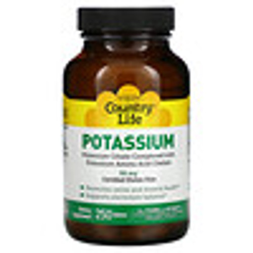 Country Life  Potassium  99 mg  250 Tablets