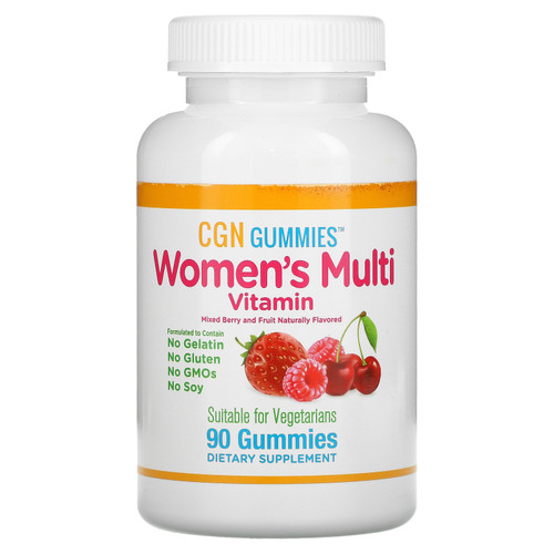 California Gold Nutrition, Womenâ€™s Multi Vitamin,  Mixed Berry and Fruit Flavor, 90 Gummies