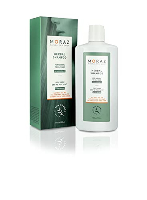 Moraz Herbal Organic Shampoo - Natural Shampoo for Dry Hair Types  Natural & Sulfate Free Shampoo for Women Color  Vegan Shampoo Color Safe  Paraben Free  Gluten Free  17 FL.OZ