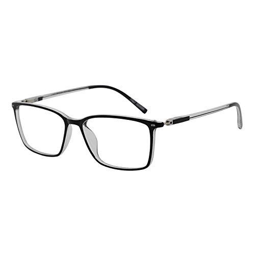 MARE AZZURO Men's Reading Glasses 400 Stylish Readers 4.0x Male Classic Reader Glasses 4.00 with Spring Hinge