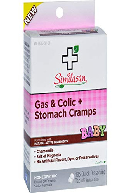 Similasan  Gas and Colic Plus Stomach Cramps  135 Count