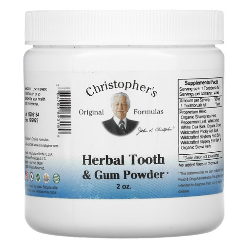 Christopher's Original Formulas  Herbal Tooth & Gum Powder  2 oz