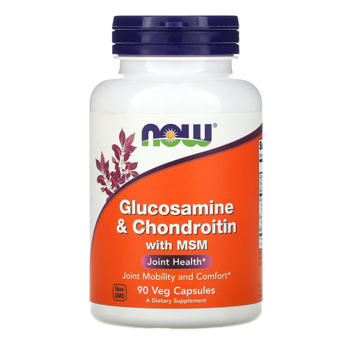 Now Foods  Glucosamine & Chondroitin with MSM  90 Capsules
