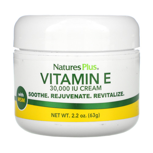 Nature's Plus  Vitamin E Cream  30 000 IU  2.2 oz (63 g)