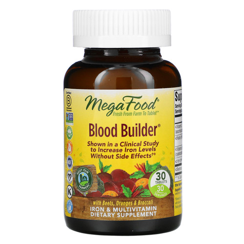 MegaFood  Blood Builder  30 Tablets