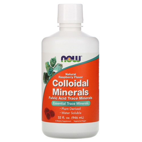 Now Foods  Colloidal Minerals  Natural Raspberry Flavor  32 fl oz (946 ml)