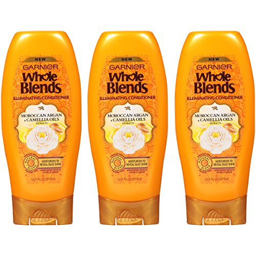 Garnier  Whole Blends Shampoo and Conditioner 12.5 Count  Moroccan Argan & Camelilia Oils  Moroccan argan & camellia oils  37.5 Fl Oz  (Pack of 3)