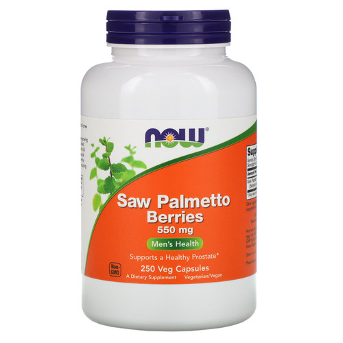 Now Foods  Saw Palmetto Berries  550 mg  250 Veg Capsules