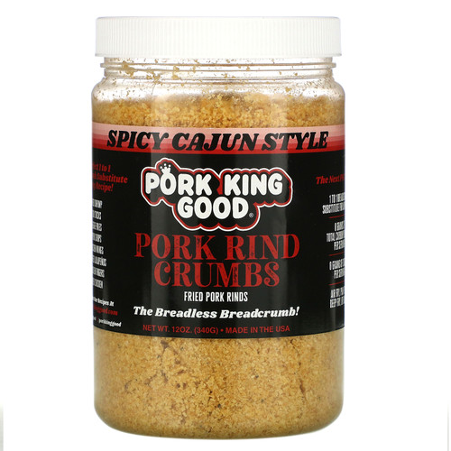 Pork King Good  Pork Rind Crumbs  Spicy Cajun Style  12 oz (340 g)