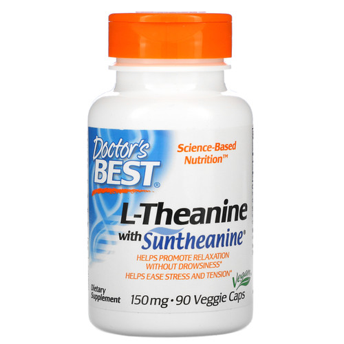 Doctor's Best  L-Theanine with Suntheanine  150 mg  90 Veggie Caps