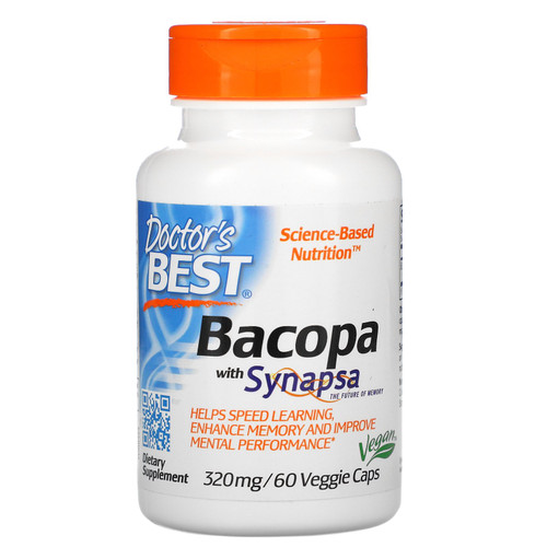 Doctor's Best  Bacopa with Synapsa  320 mg  60 Veggie Caps