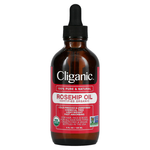 Cliganic  100% Pure & Natural  Rosehip Oil   4 fl oz (120 ml)