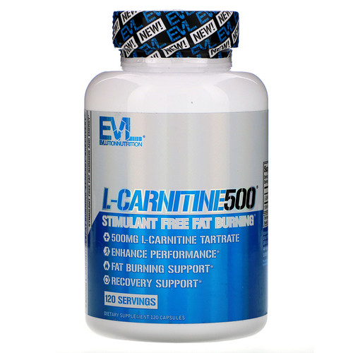 EVLution Nutrition  L-CARNITINE500  120 Capsules