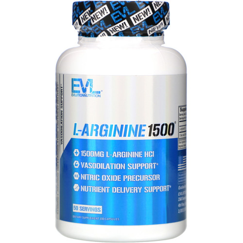EVLution Nutrition  L-Arginine1500  100 Capsules