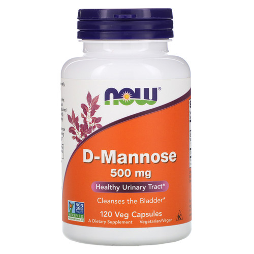 Now Foods  D-Mannose  500 mg  120 Veg Capsules