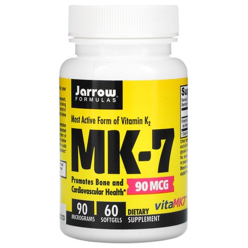 Jarrow Formulas  MK-7  90 mcg  60 Softgels