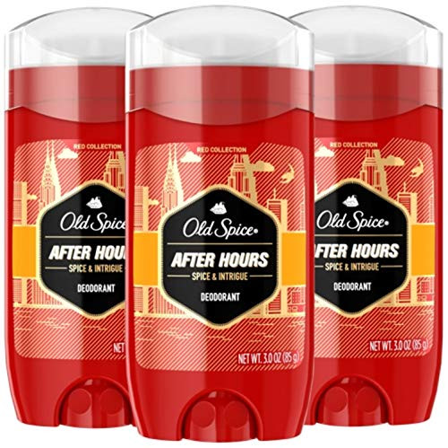 Old Spice Red Collection After Hours Scent Deodorant for Men  3.0 oz  Pack of 3
