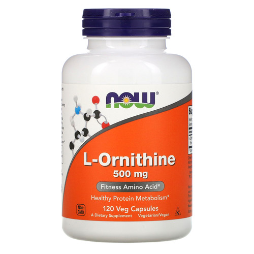 Now Foods  L-Ornithine  500 mg  120 Veg Capsules