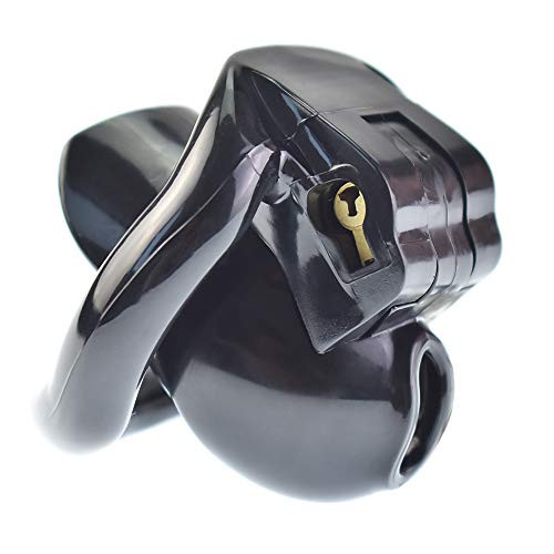 Bantie Male Chastity Device Breathable Cock Penis Cage with 4 Rings Biosourced Resin for Men