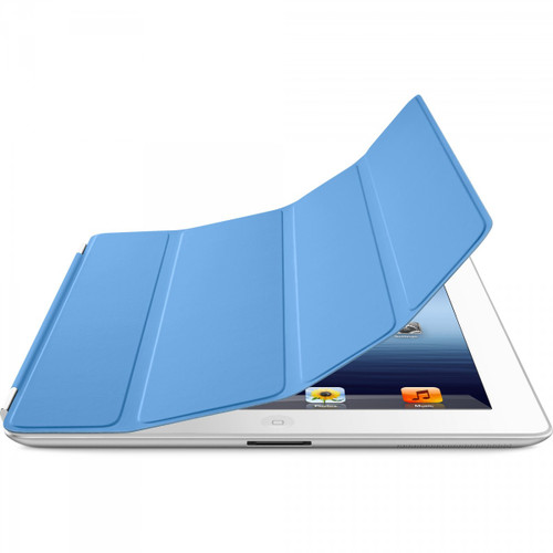 Original Apple Polyurethane Smart Cover for iPad 2/3/4 (Blue)