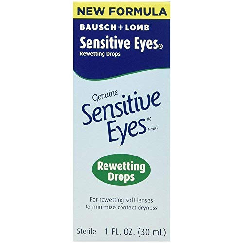 Bausch & Lomb Sensitive Eyes Rewetting Drops 1 oz (Pack of 2)