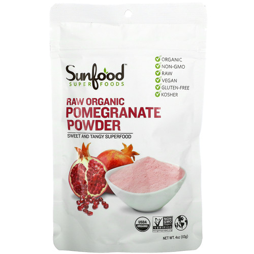 Sunfood  Raw Organic Pomegranate Powder  4 oz (113 g)