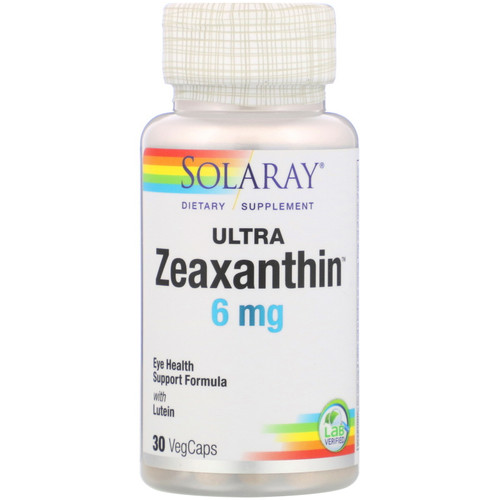 Solaray  Ultra Zeaxanthin  6 mg  30 VegCaps