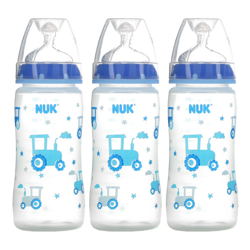 NUK  Smooth Flow  Anti-Colic Bottle  0+ Months  3 Pack  10 oz ( 300 ml) Each