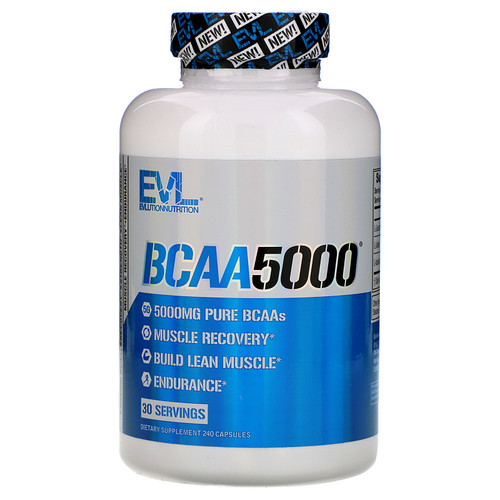 EVLution Nutrition  BCAA5000  240 Capsules