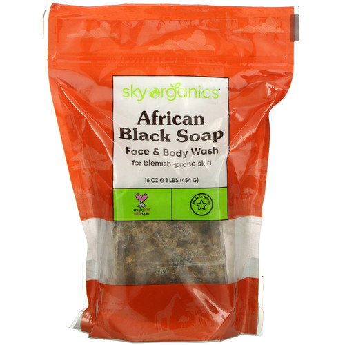 Sky Organics  African Black Soap  16 fl oz (454 g)