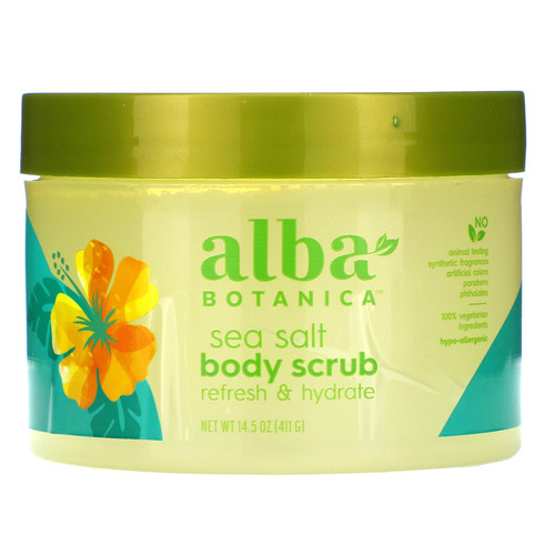 Alba Botanica, Sea Salt Body Scrub, 14.5 oz (411 g)