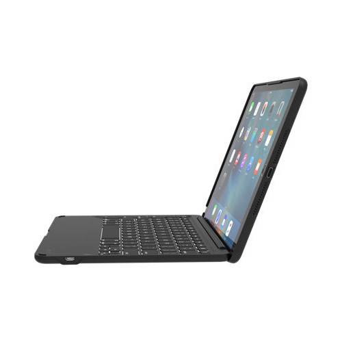 ZAGG Folio Case, Hinged with Backlit Bluetooth Keyboard for Apple iPad Pro 9.7 - Black