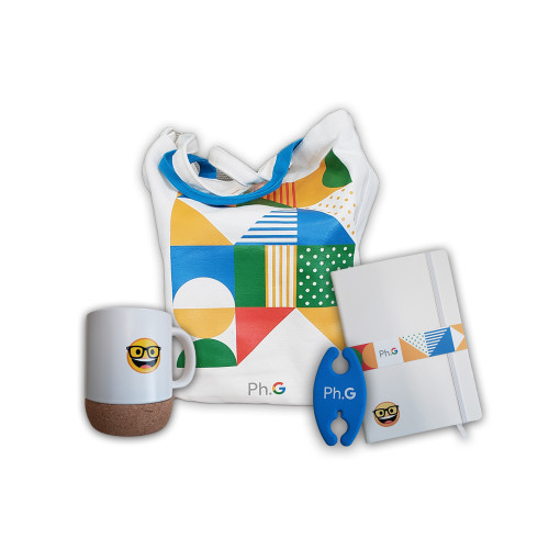 Google Ph.G Bag 'O Goodies Gift Bag (Canvas Bag, Mug, Headphone Wrap, & Journal)