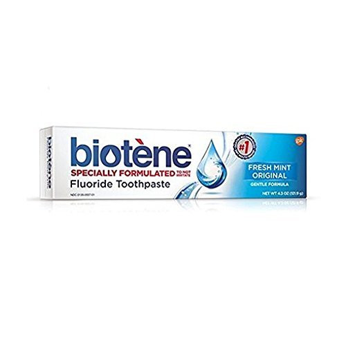 Biotene Dry Mouth Fluoride Toothpaste Fresh Mint Original 4.3 Oz. (2 Pack)